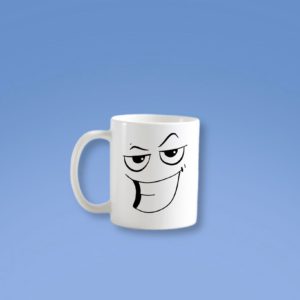 Mug with different face designs